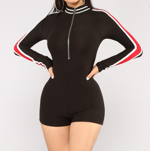 Zipped Up Romper - Picture 1 of 4